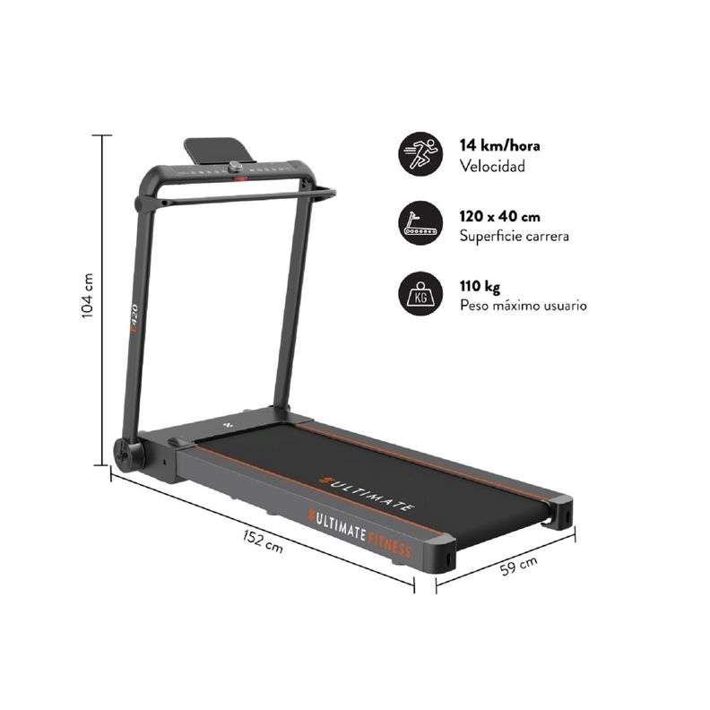 Trotadora Eléctrica Plegable E420 Fold-1