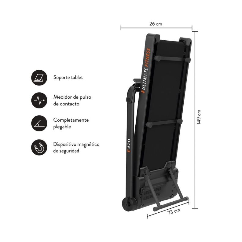 Trotadora Eléctrica Plegable E420 Fold-2