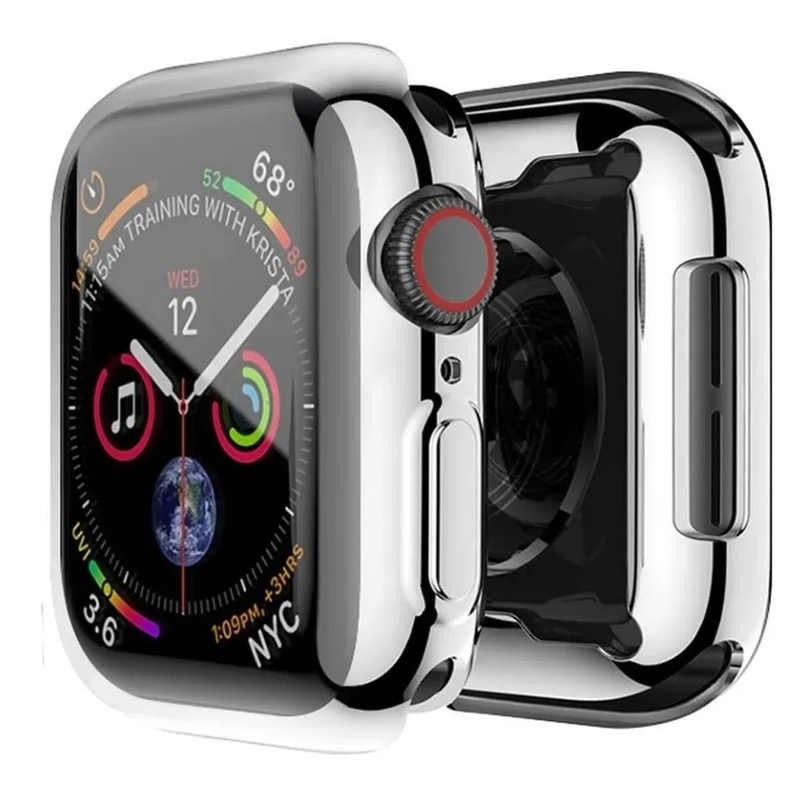 Protector Carcasa Para Watch Apple 45mm  Plata-0