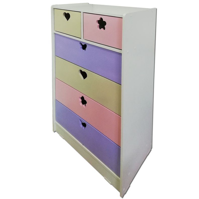 Cajonera 6 C Crema Lila-1
