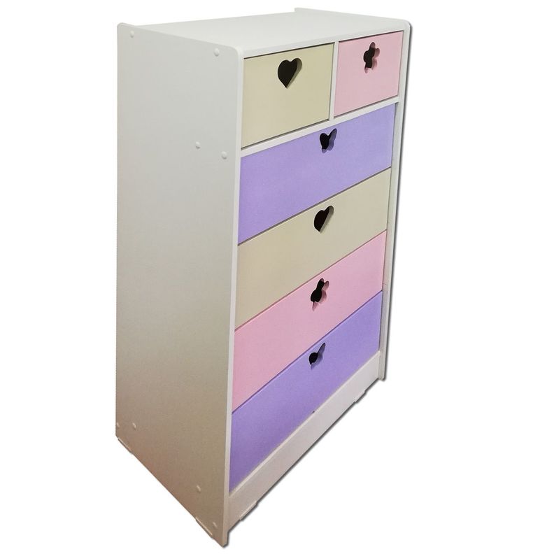 Cajonera 6 C Crema Lila-0