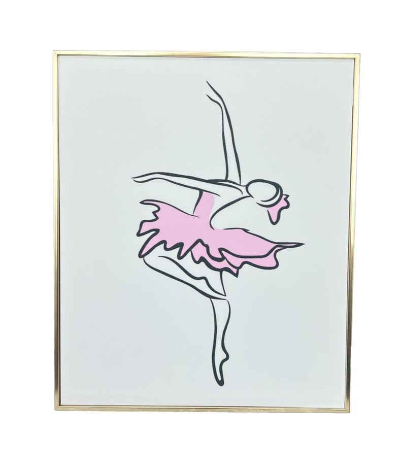 Cuadro Decorativo Minimalista Elegantes Pintura 30x20cm BAILARINA-0