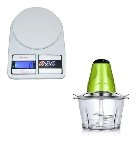 Balanza Digital De Cocina + Picador Moledor Carne-0