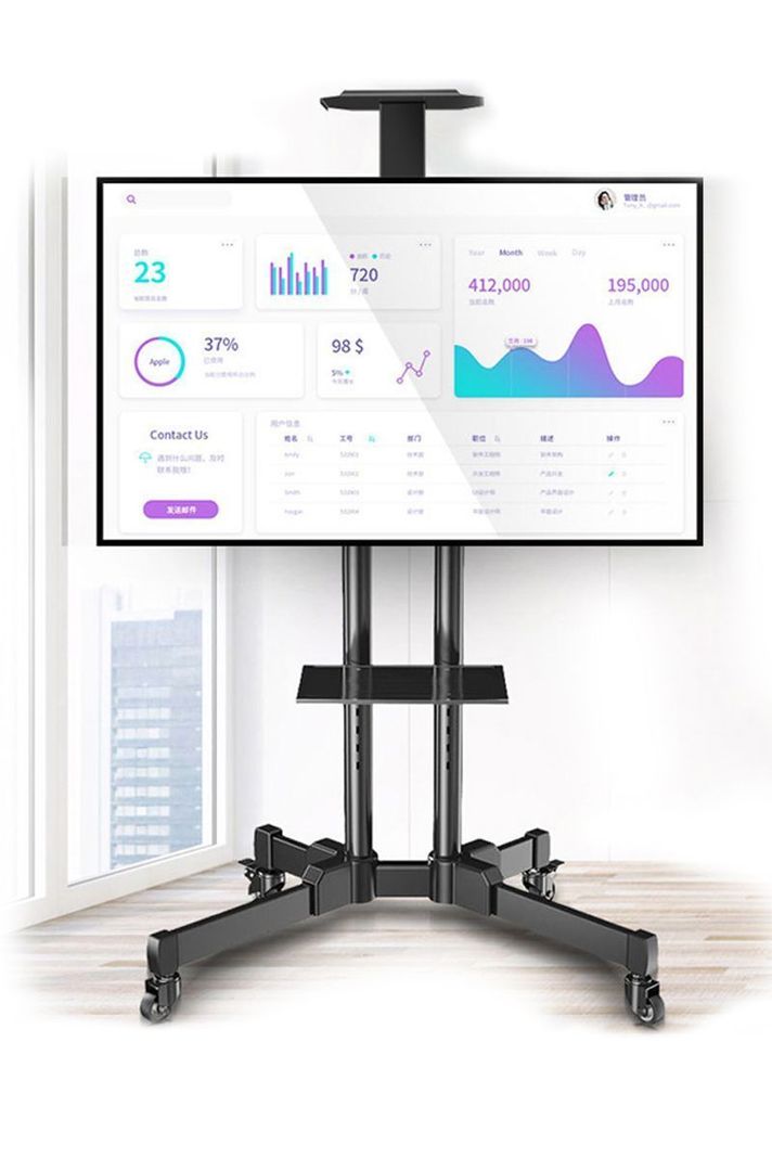 Soporte TV con ruedas Base Pedestal Móvil-1