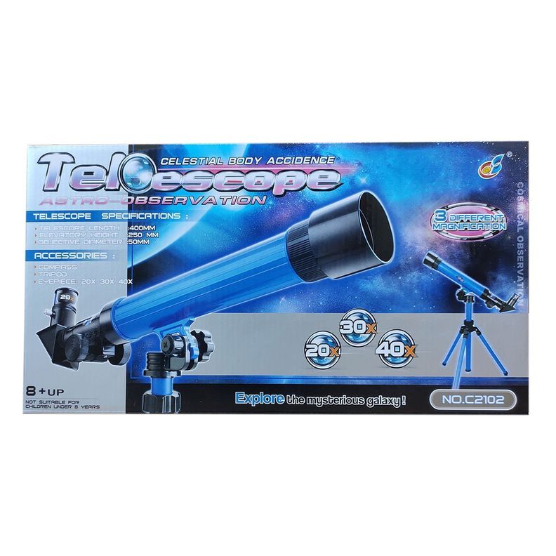Telescopio Astronómico Para Niños 40x 30x 20x-4