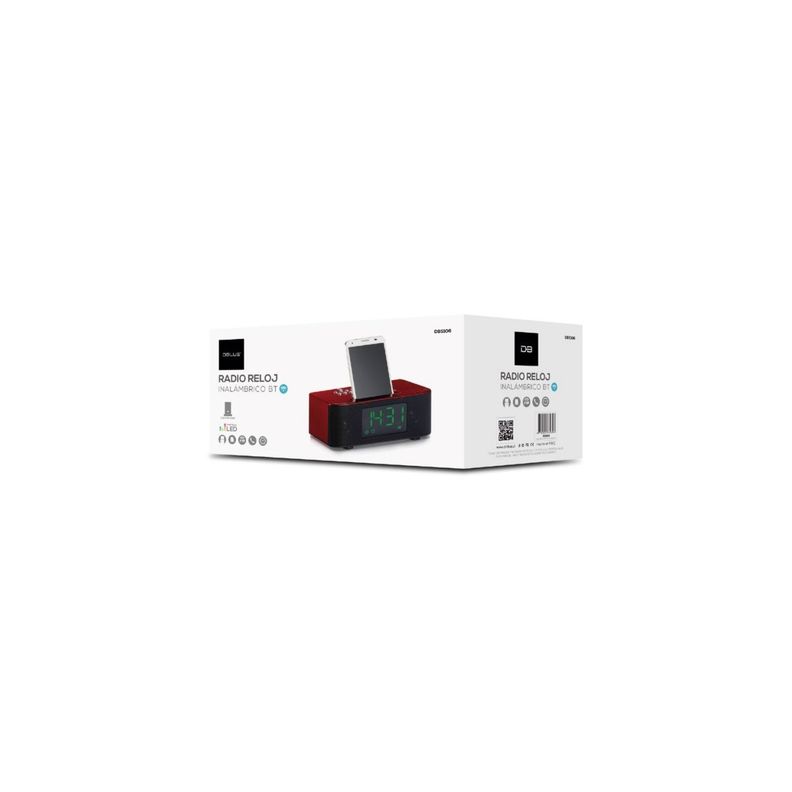Radio Reloj Con Alarma Y Parlante Bluetooth - PuntoStore-1