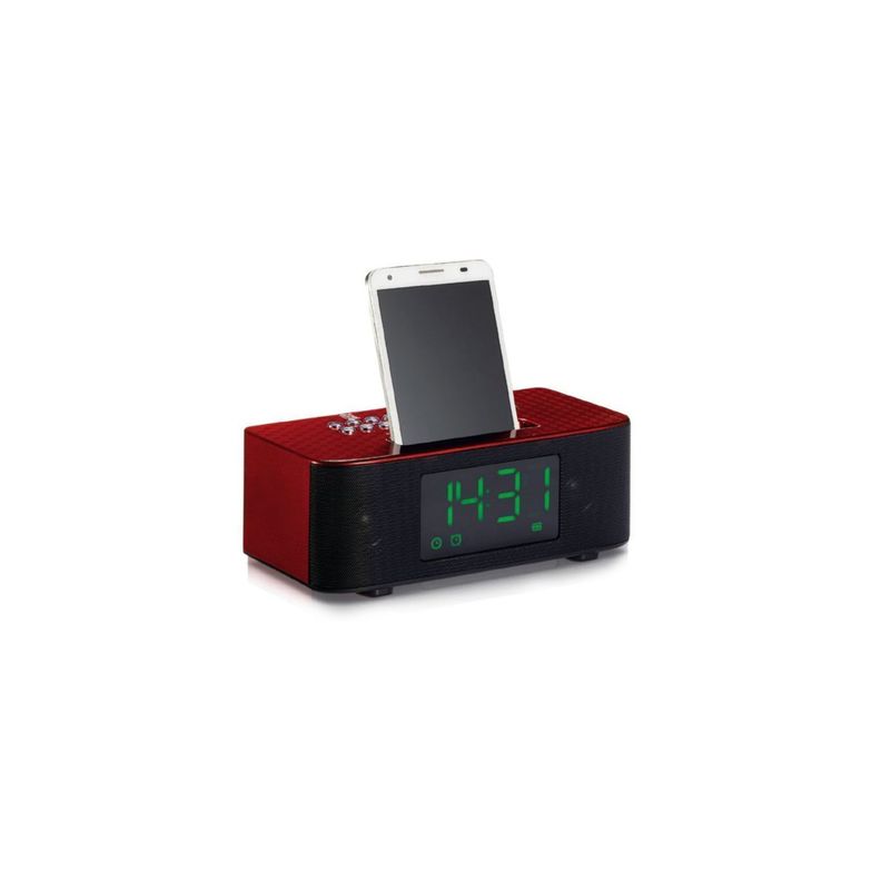 Radio Reloj Con Alarma Y Parlante Bluetooth - PuntoStore-0