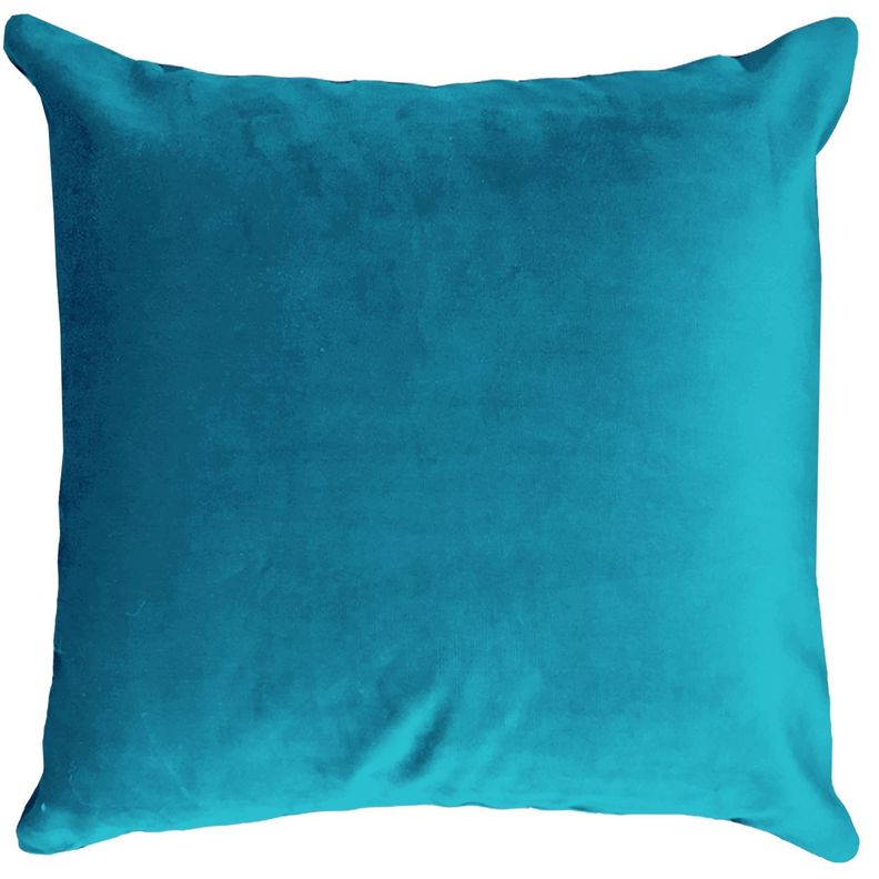 Cojín Celeste Agua Marina Terciopelo Velvet-0