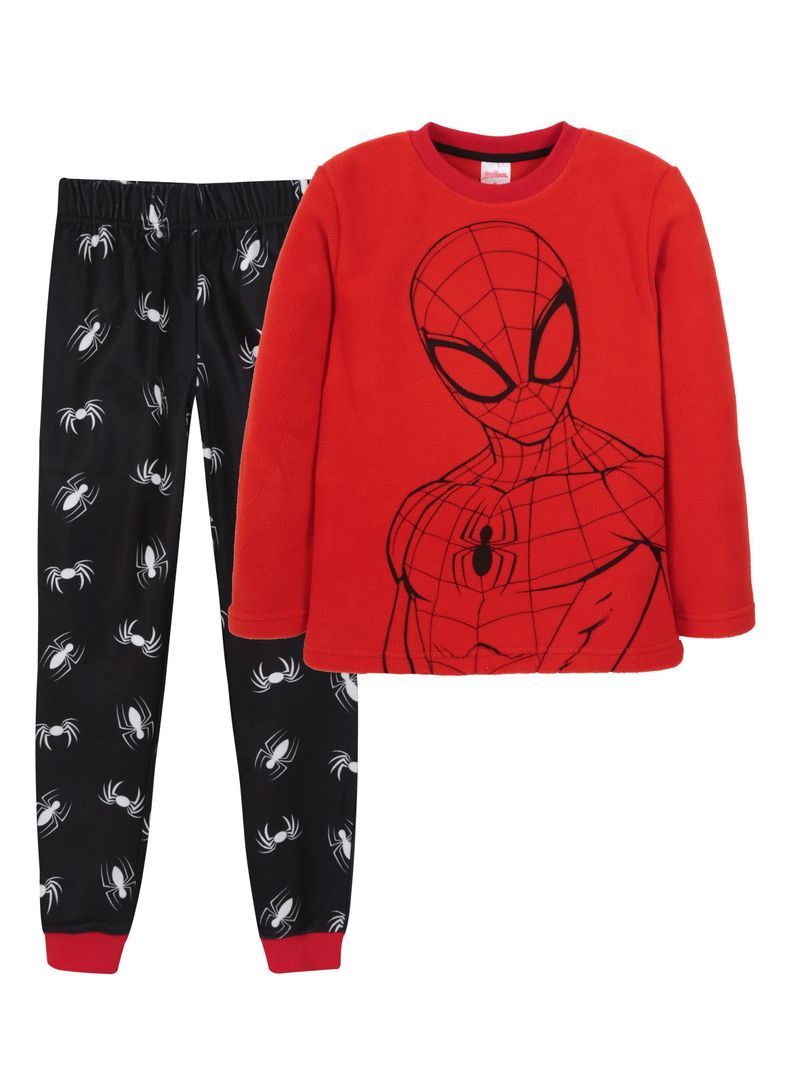 Pijama Niño Spiderman Silueta serio Rojo Marvel-0