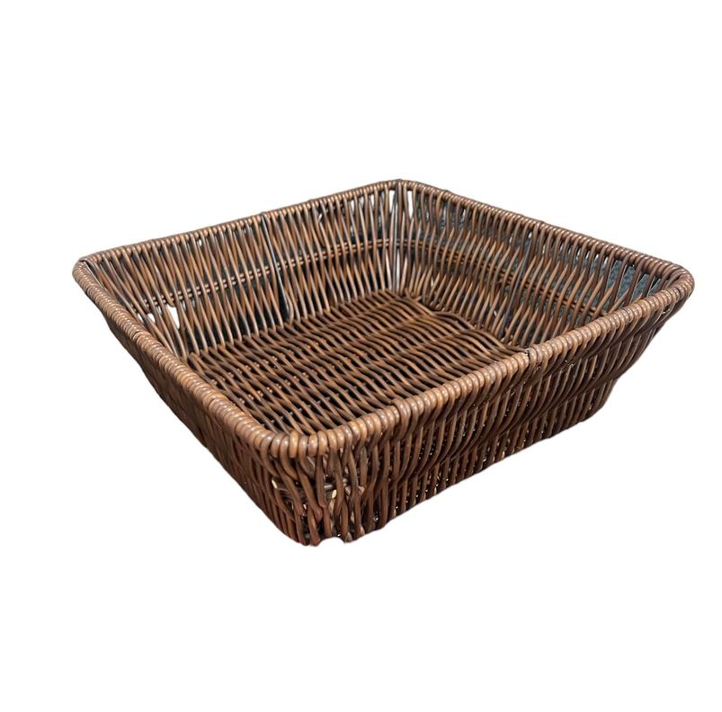 Bandeja Cesta De Ratan Cesta Tejida Alimentos 23x7cm-0