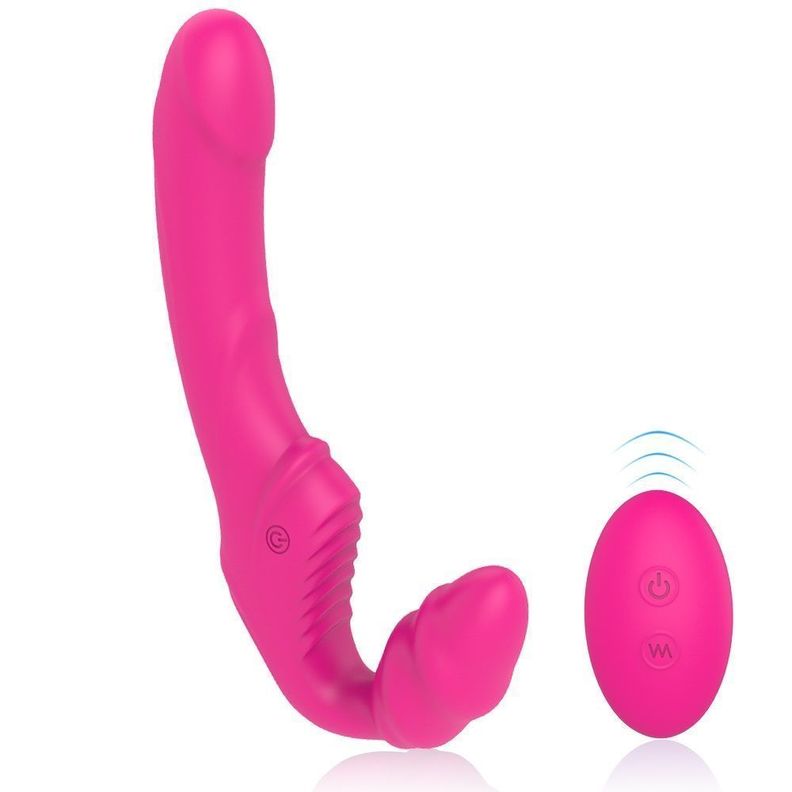 Dildo Doble Vibrador Strapless Control Remoto Nana-0