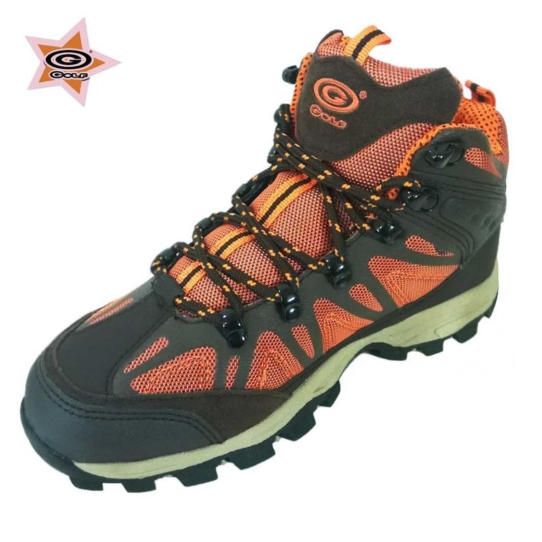 ZAPATILLA OUTDOOR GOLF EXPLORER GRIS/NARANJA-2