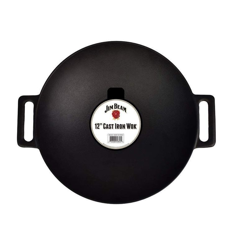 Wok Redondo 30,5cm Hierro Fundido Jim Beam Negro