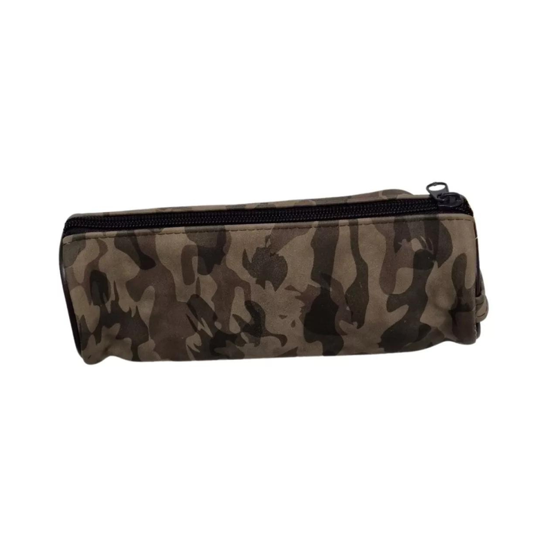 Estuche Escolar Cilindro Modelo Militar Cartuchera Escolar-0