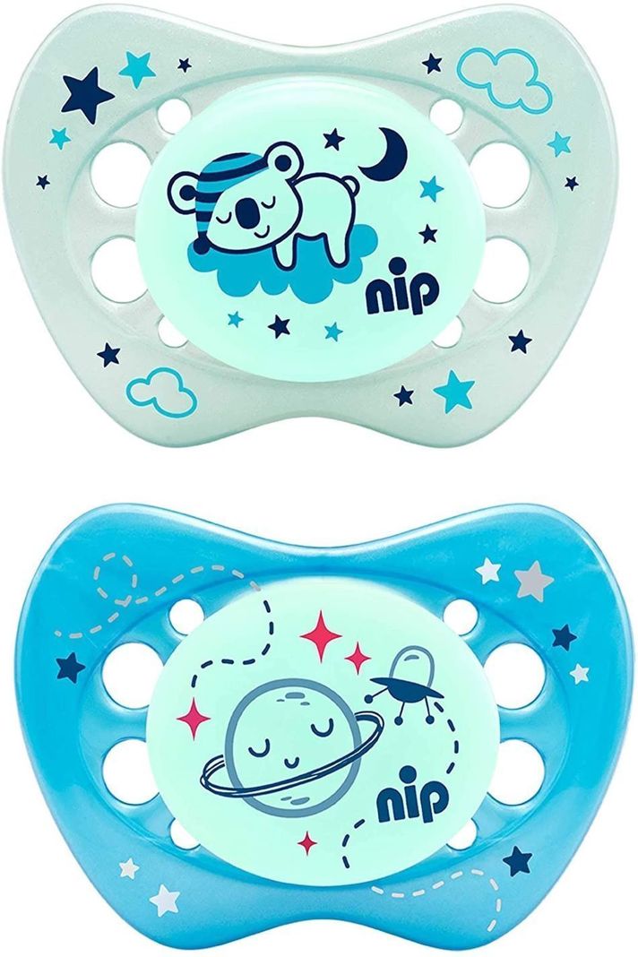 Chupete Night Silicona Oso Planeta 0-6 meses Nip-1