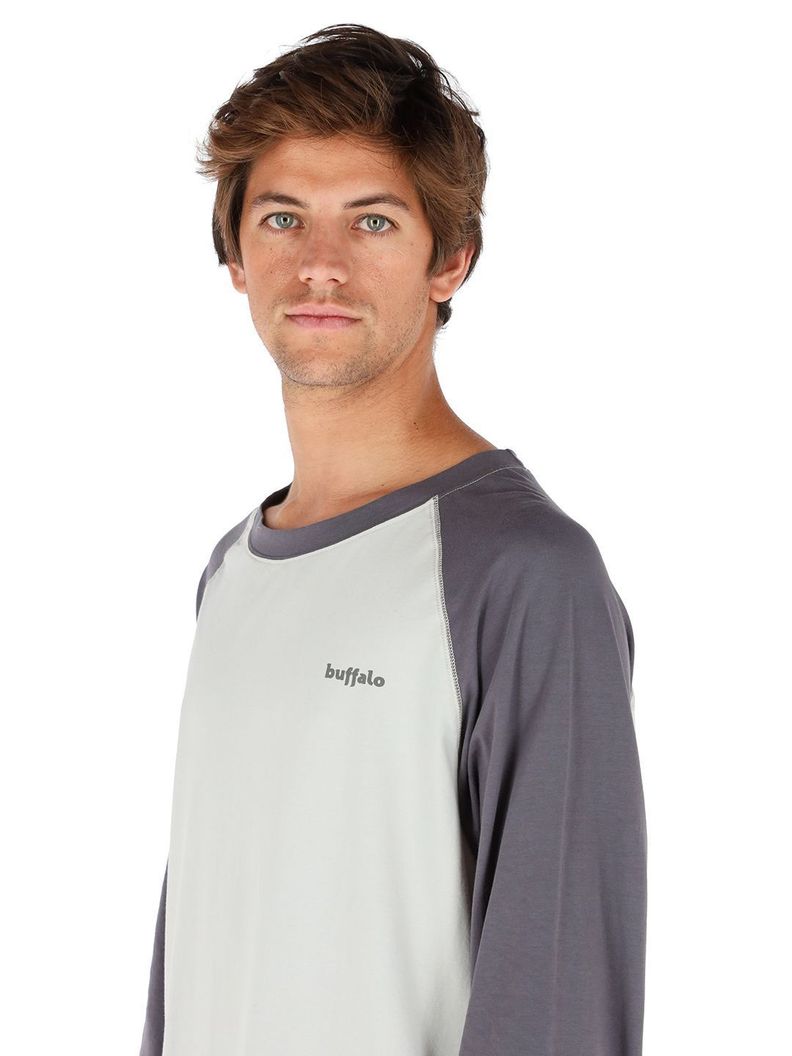Polera Manga Larga Dubia Blanco Hombre-3
