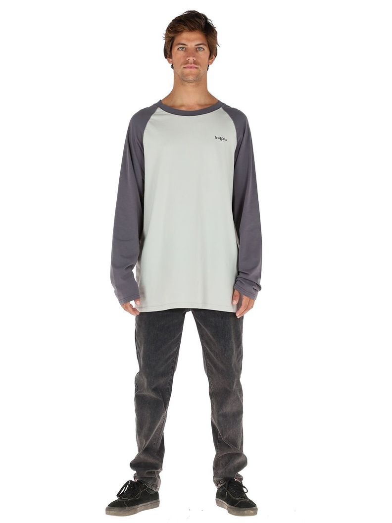 Polera Manga Larga Dubia Blanco Hombre-1