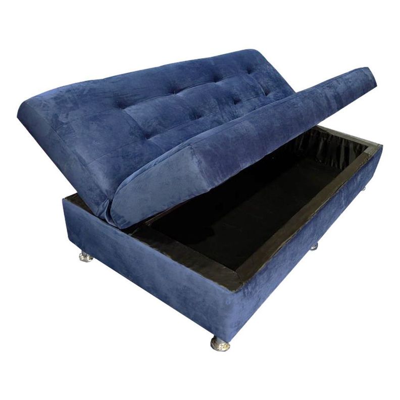 Futon baul patagonia 3 Cuerpos Azul Marino Pmetal-4
