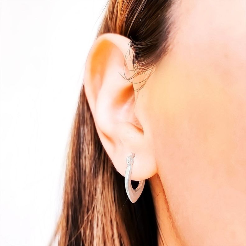 Aros Argollas Karin Plata Fina 925-1
