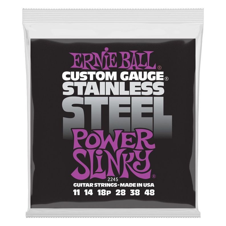 Cuerdas Guitarra Electrica Stainless Steel 11-48 Ernie Ball-0