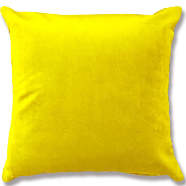Cojín Amarillo Terciopelo Velvet-0