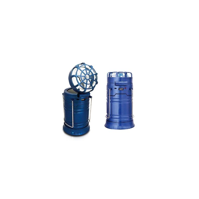 Lámpara Camping Con Ventilador Portátil Camping Azul - PuntoStore-1