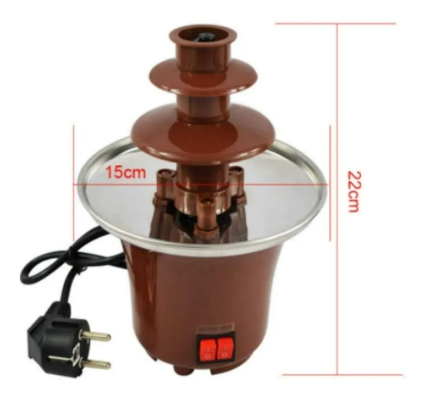 Fuente De Chocolate 3 Niveles Mini Fondue Fontaine-1