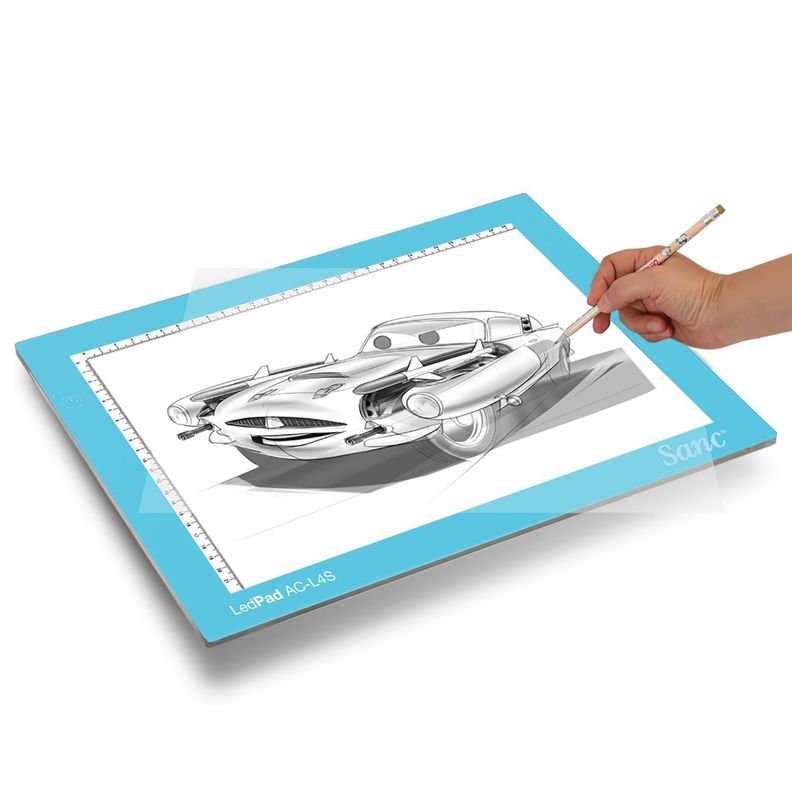 Tableta de Luz Led Sanc AC-L4S Ligth Blue tipo Huion con Funda-1