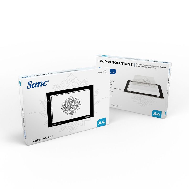 Tableta de Luz Led Sanc AC-L4S Ligth Blue tipo Huion con Funda-4