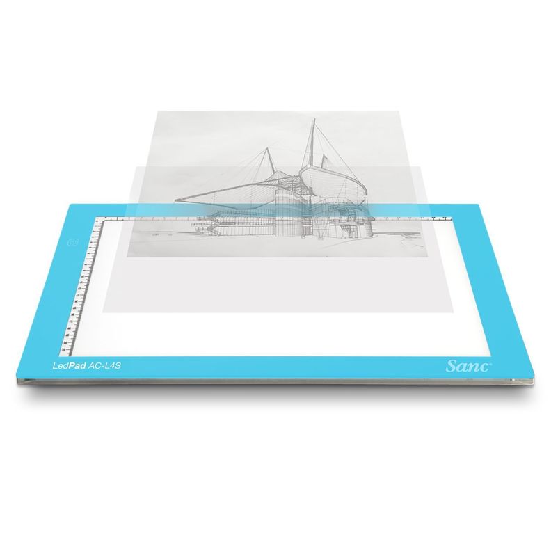 Tableta de Luz Led Sanc AC-L4S Ligth Blue tipo Huion con Funda-2