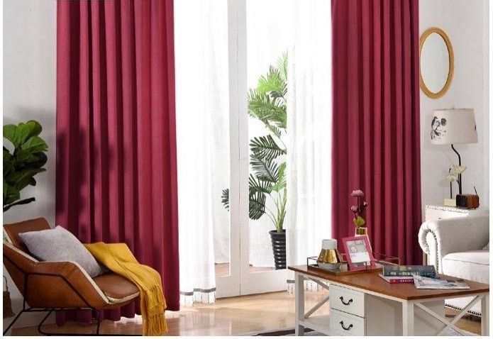 Cortinas de un tono — CL11 rojo-0