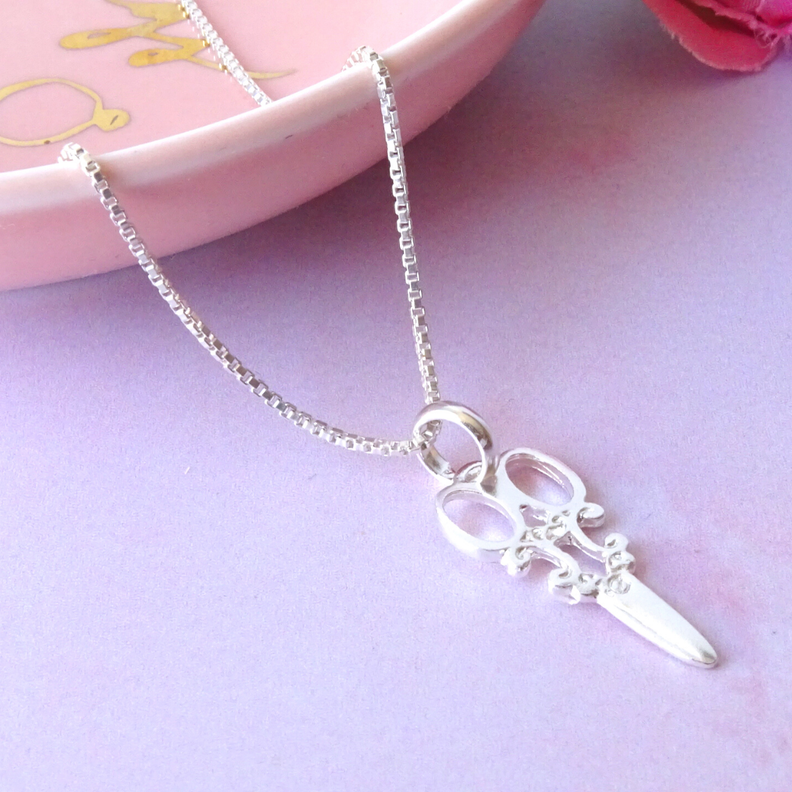 Cadena Plata Ley 925 Colgante Estilista - MABELITA-2