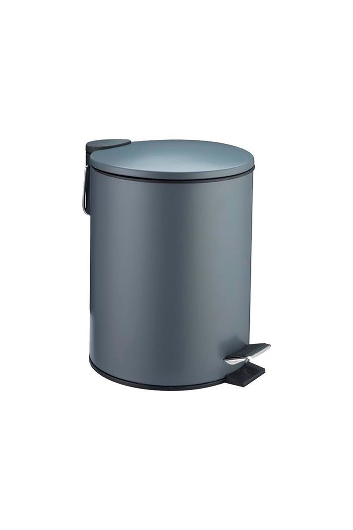 Basurero 3 L Acero Gris-0