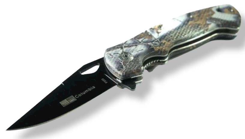 Camuflage City Navaja Cortapluma Con Forro AK45 Acero