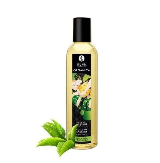 Aceite de masaje - Té verde Shunga-0