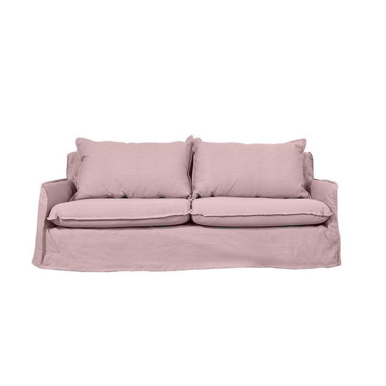Sofás Home Sofá Rehue Chenille Palo Rosa 3C