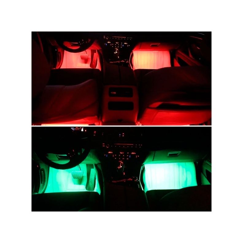 Kit De Tiras Flexibles RGB Para Interior De Auto-7