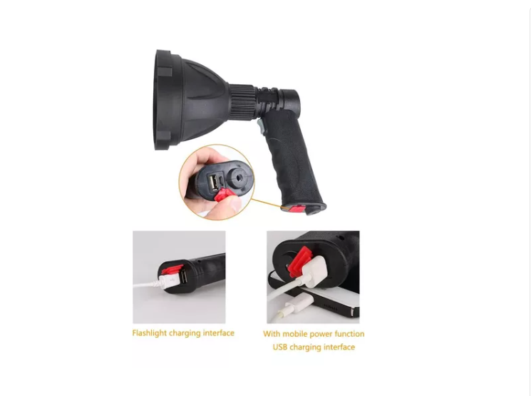 Linterna Super Brillante 1200lm Recargable Caza -1