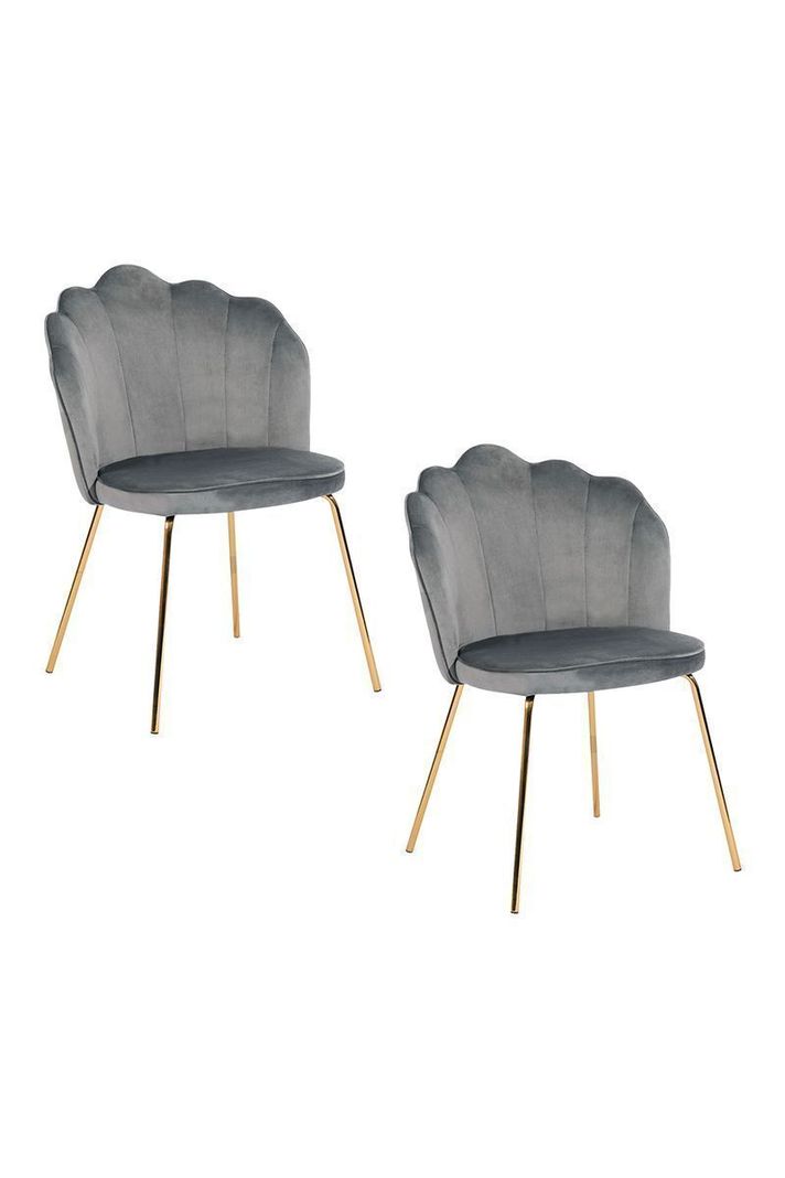 Pack 2 Sillas de Comedor de Terciopelo