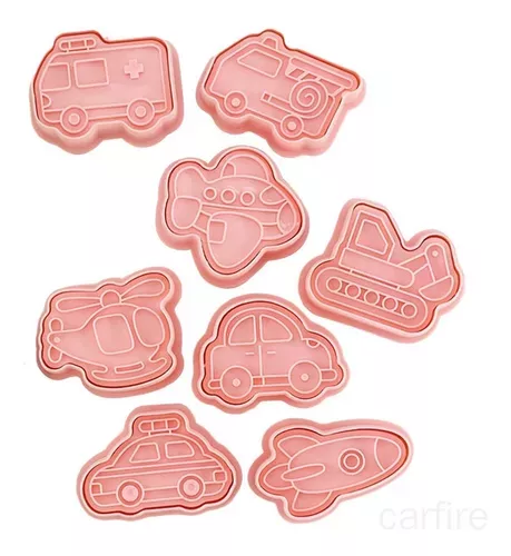 8 Cortador Galletas Cortadores Galletas Moldes Vehículos-0