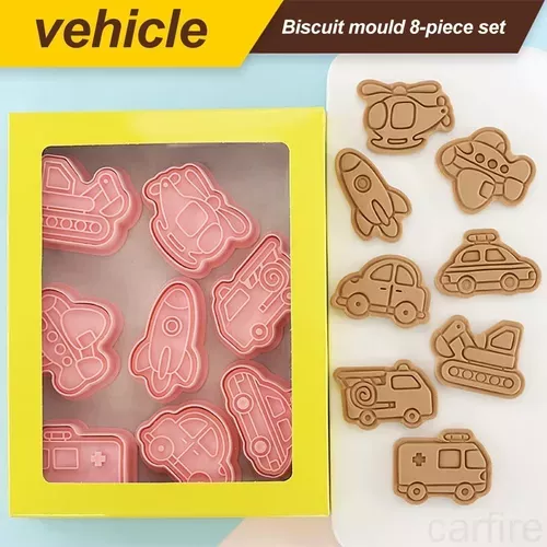 8 Cortador Galletas Cortadores Galletas Moldes Vehículos-5