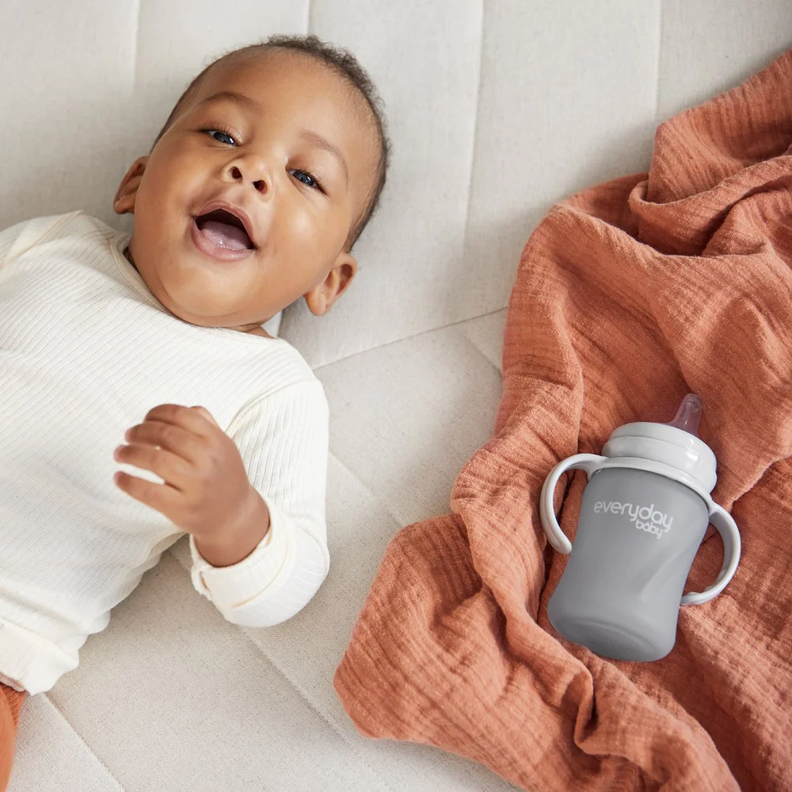 Vaso De Entrenamiento Sippy 150ml Gris-4