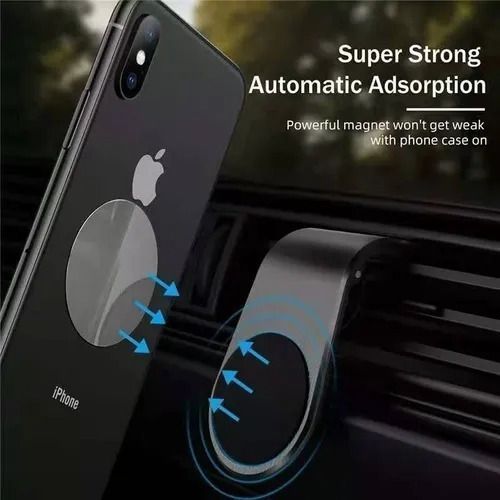 Soporte De Celular Para Auto Con Imán Y Gancho Para Salida De Aire-3