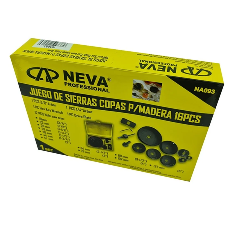 Hoja Broca Sierra Copa P/ Madera 16 Piezas Na093-3