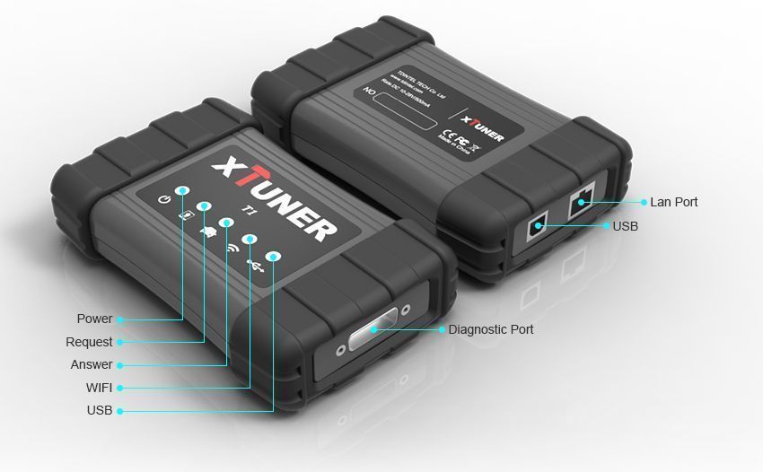 Scanner Camiones Maquinaria Xtuner T1 24v-4
