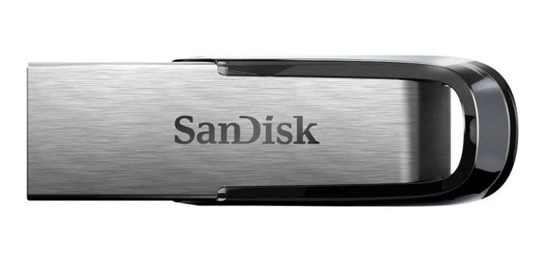 Pendrive SanDisk Ultra Flair 64GB 3.0 plateado y negro-1