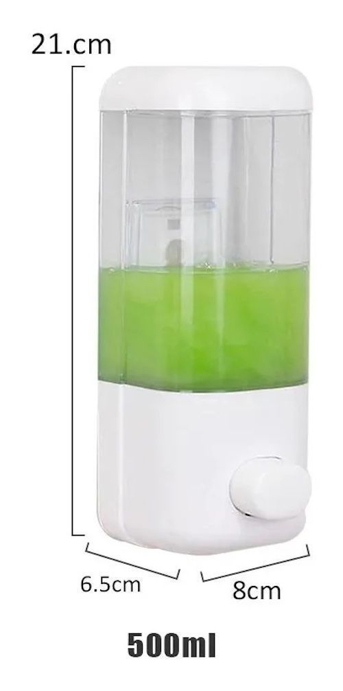 Dispensador Jabón Líquido Gel Shampoo 500 Ml Baño Cocina-1