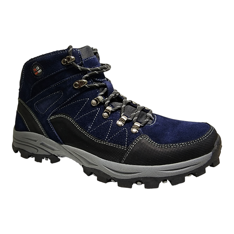 Zapatilla Hombre Caña Natgeo Azul y Negro-0