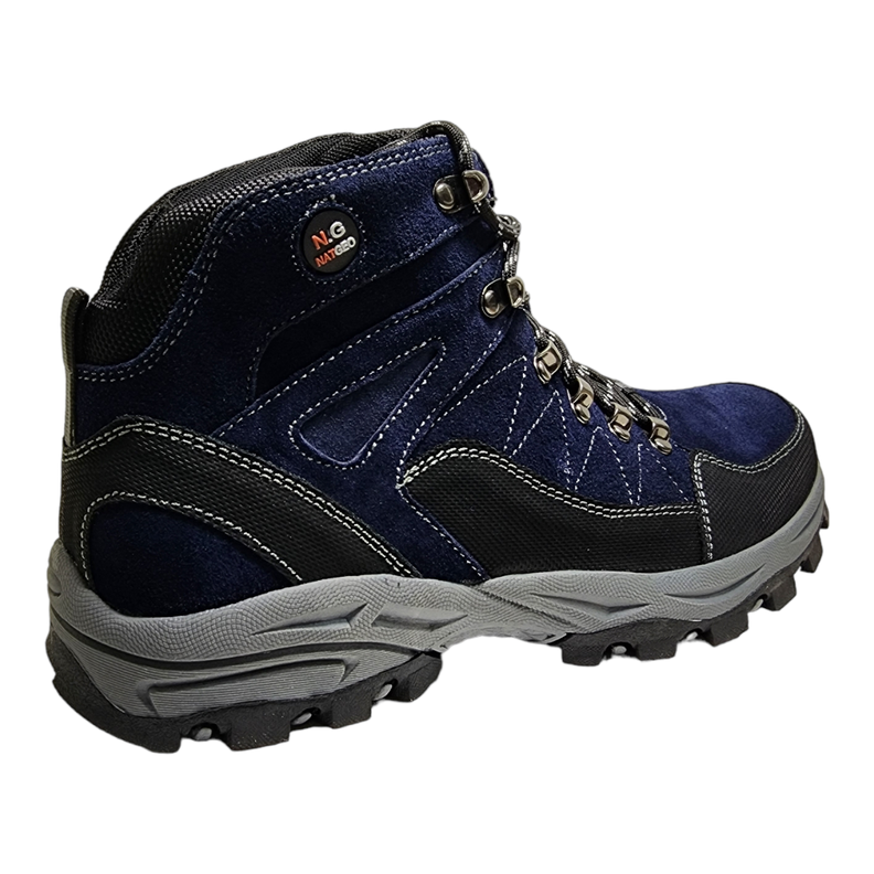Zapatilla Hombre Caña Natgeo Azul y Negro-2
