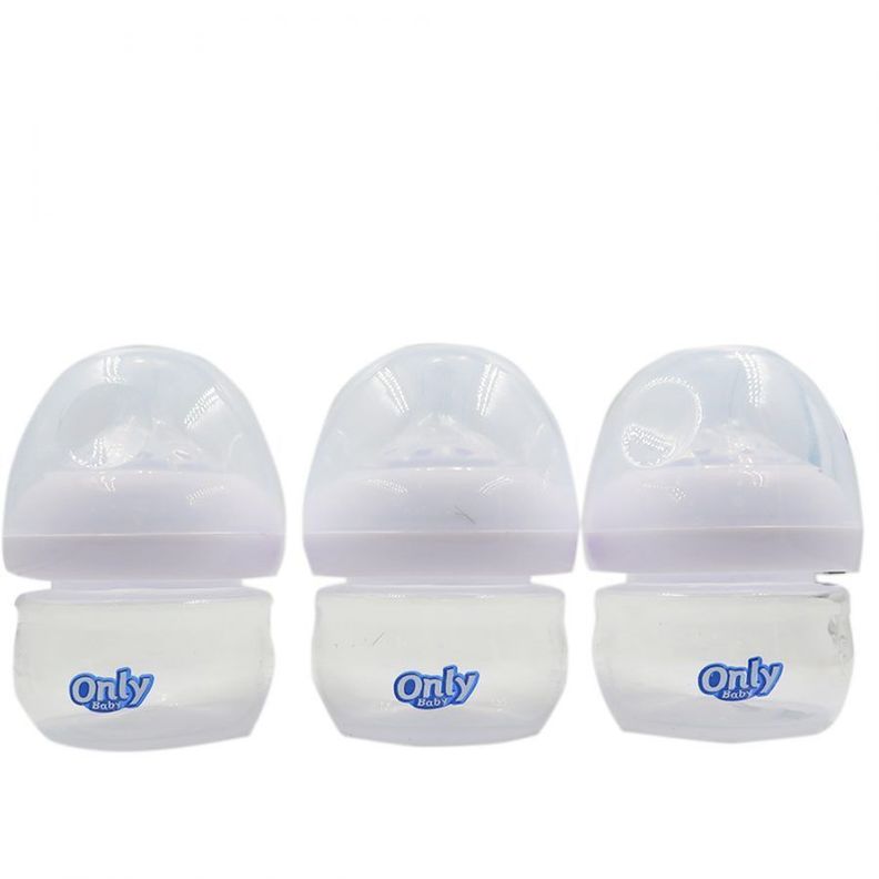 Set de 3 Mamaderas para Bebe Pack mamadera Blanco A-60-3-0